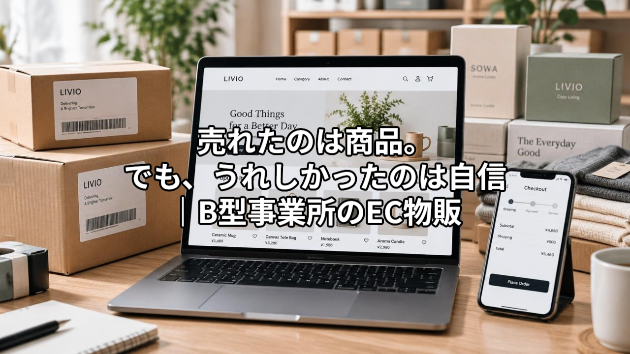 売れたのは商品。でも、うれしかったのは自信｜B型事業所のEC物販