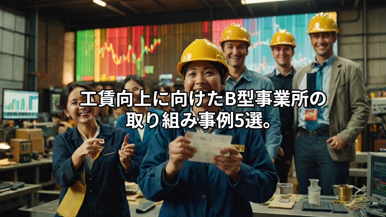 工賃向上に向けたB型事業所の取り組み事例5選。収益アップと利用者のやりがいを両立する方法。