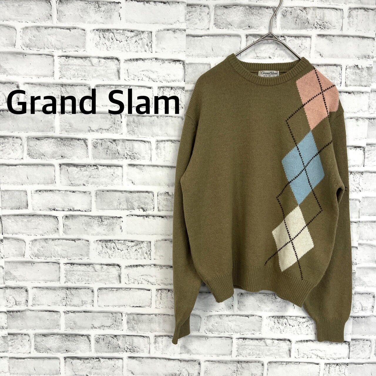 Grand Slam アーガイル風ニット