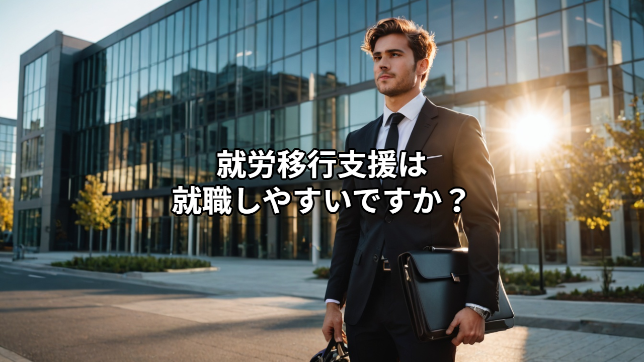 就労移行支援は就職しやすいですか？ 就職率・向いている人・成功のポイントをわかりやすく解説。