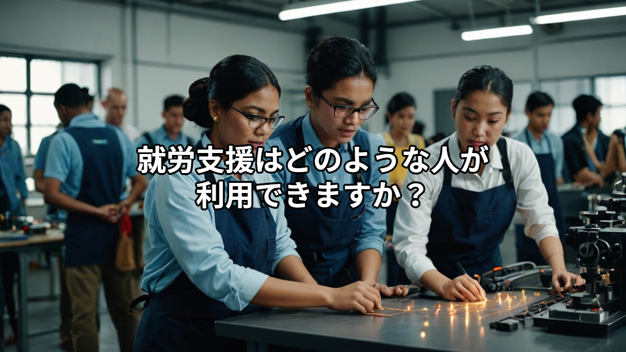 就労支援はどのような人が利用できますか？対象となる人の特徴と利用条件をわかりやすく解説