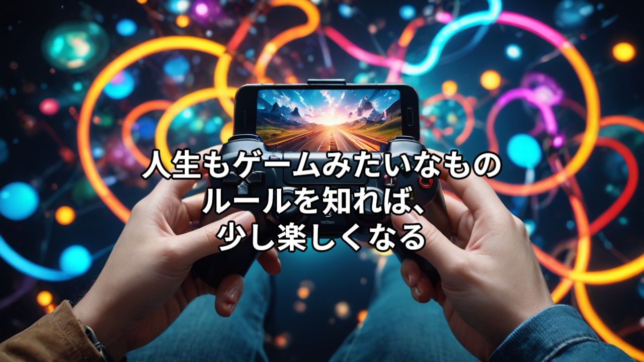 人生もゲームみたいなもの。ルールを知れば、少し楽しくなる理由。