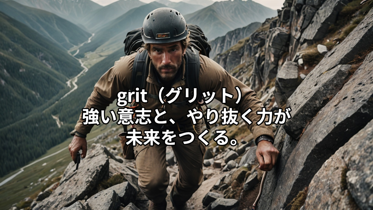 grit（グリット） ──強い意志と、やり抜く力が未来をつくる。