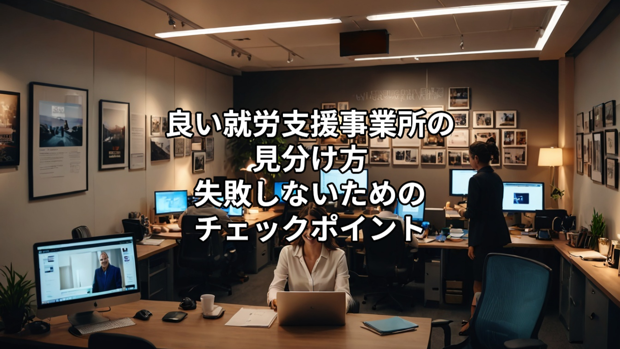 良い就労支援事業所の見分け方｜失敗しないためのチェックポイント