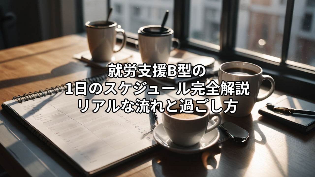 【完全ガイド】就労支援B型の1日のスケジュール完全解説｜リアルな流れと過ごし方