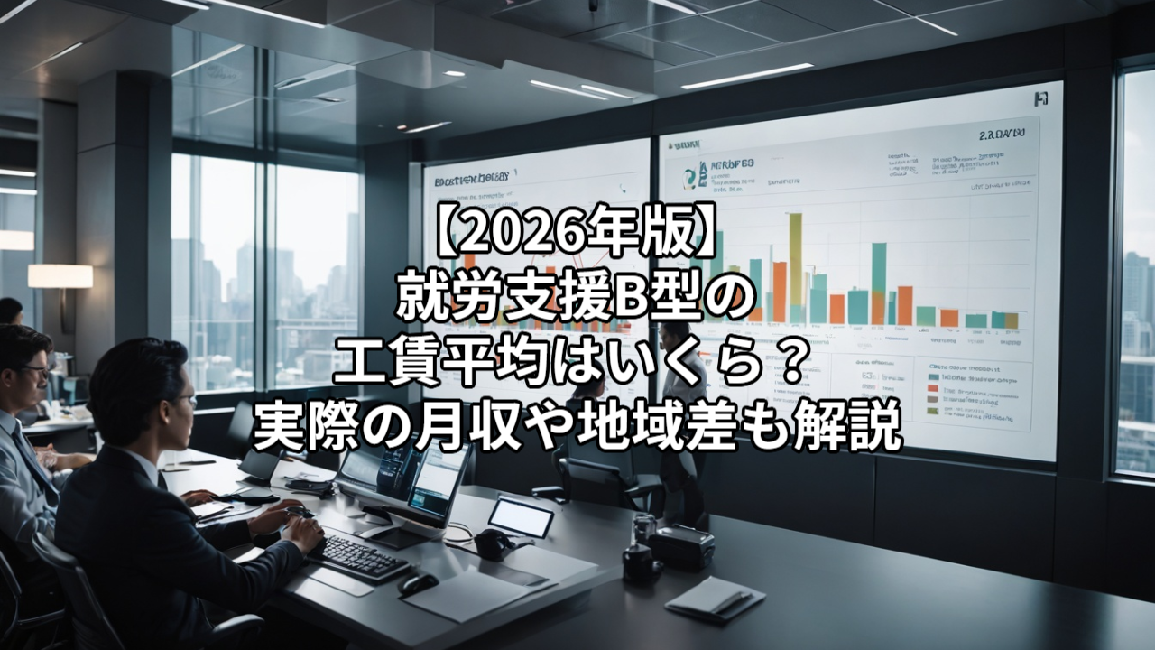 【2026年版】就労支援B型の工賃平均はいくら？実際の月収や地域差も解説