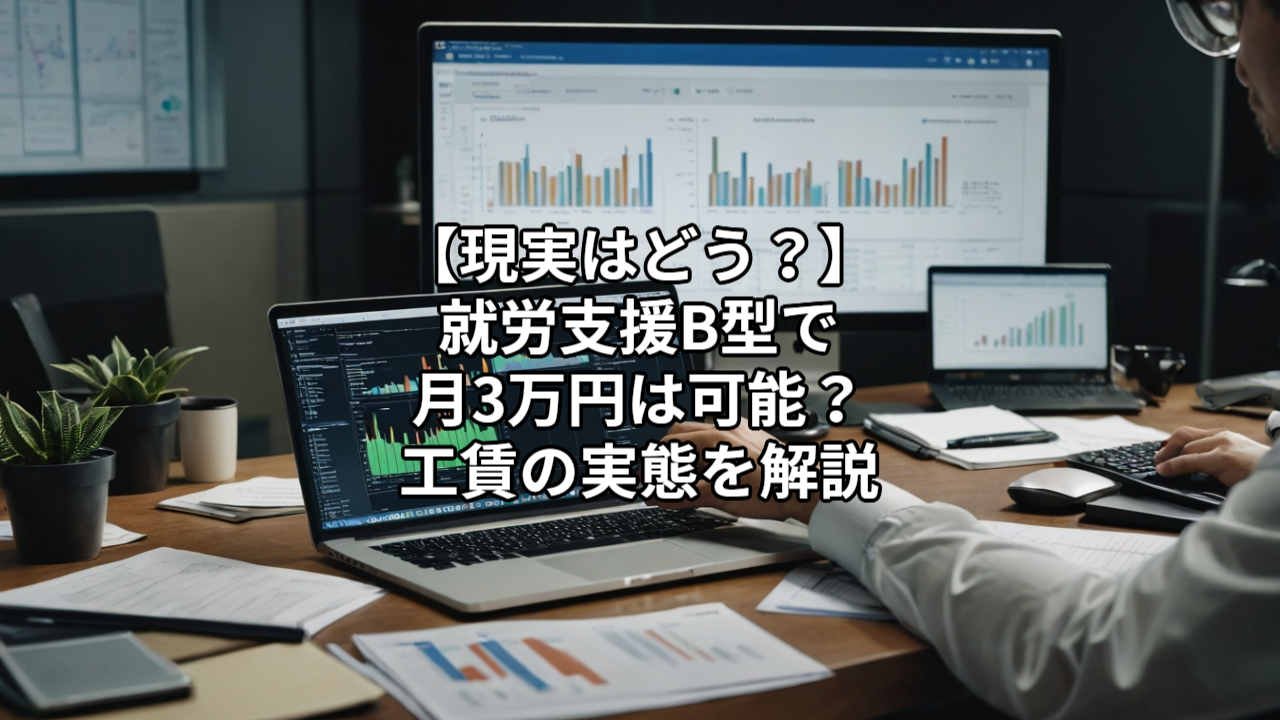 【現実はどう？】就労支援B型で月3万円は可能？工賃の実態を解説