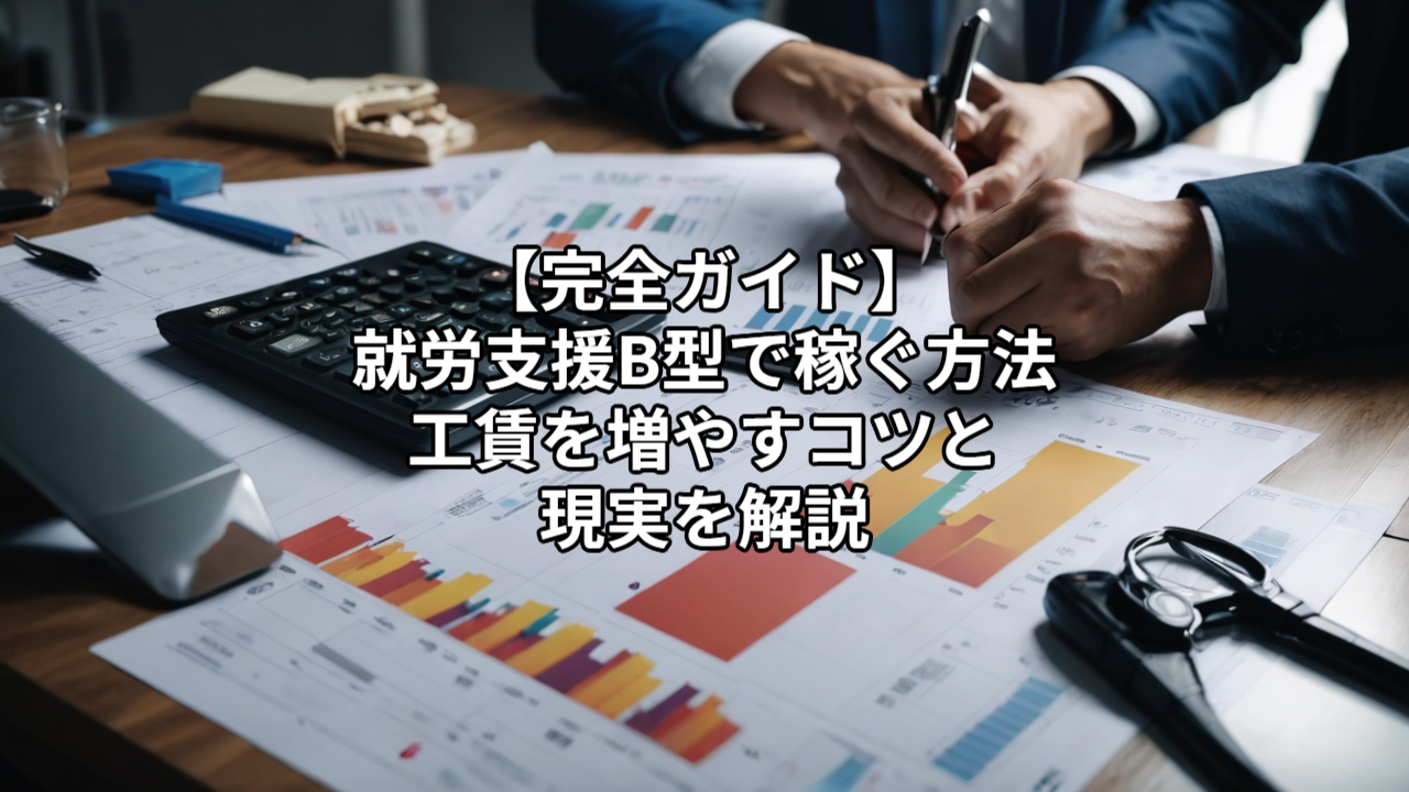 【完全ガイド】就労支援B型で稼ぐ方法｜工賃を増やすコツと現実を解説