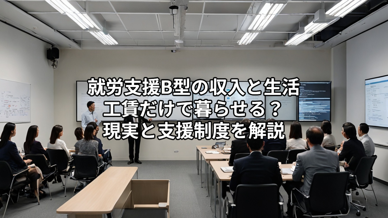 就労支援B型の収入と生活｜工賃だけで暮らせる？現実と支援制度を解説