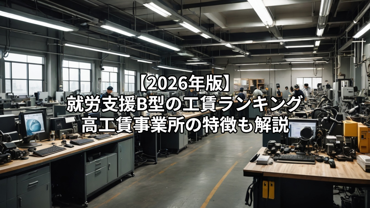 【2026年版】就労支援B型の工賃ランキング｜高工賃事業所の特徴も解説