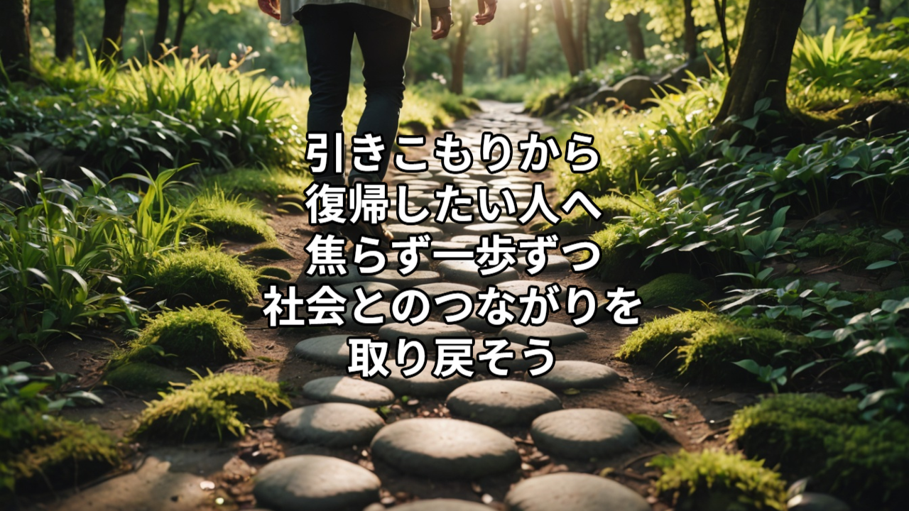引きこもりから復帰したい人へ｜焦らず一歩ずつ社会とのつながりを取り戻そう