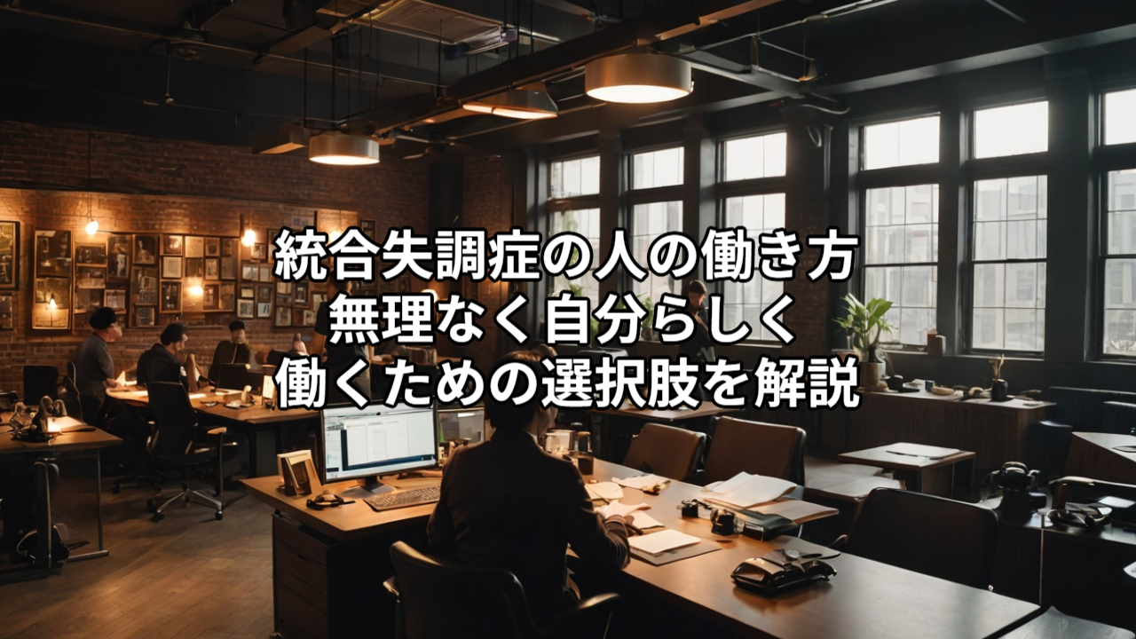 統合失調症の人の働き方｜無理なく自分らしく働くための選択肢を解説