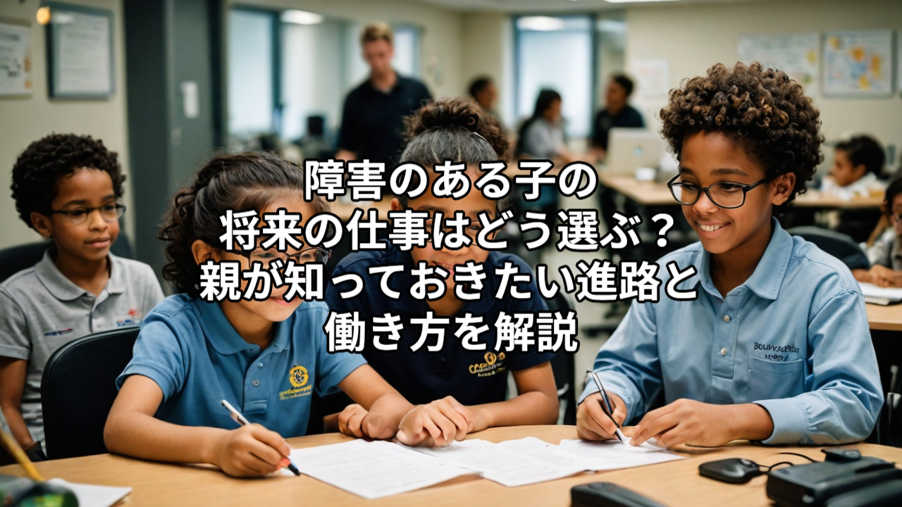 障害のある子の将来の仕事はどう選ぶ？親が知っておきたい進路と働き方を解説