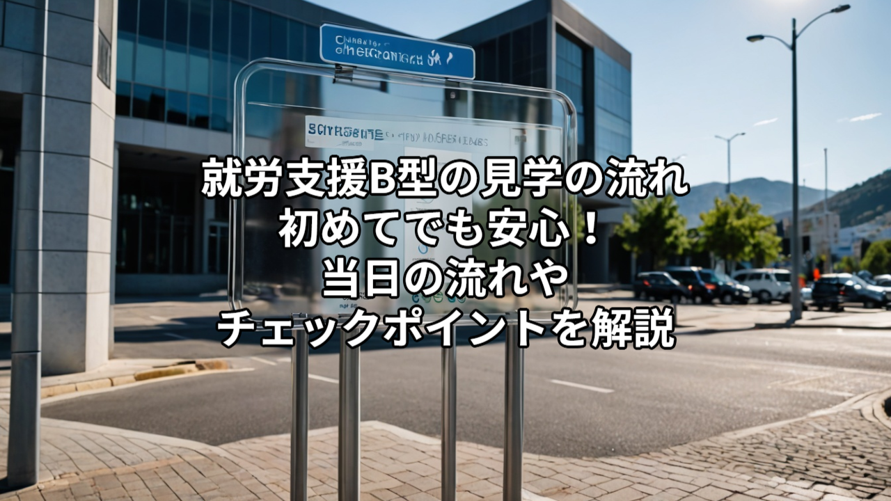 就労支援B型の見学の流れ｜初めてでも安心！当日の流れやチェックポイントを解説