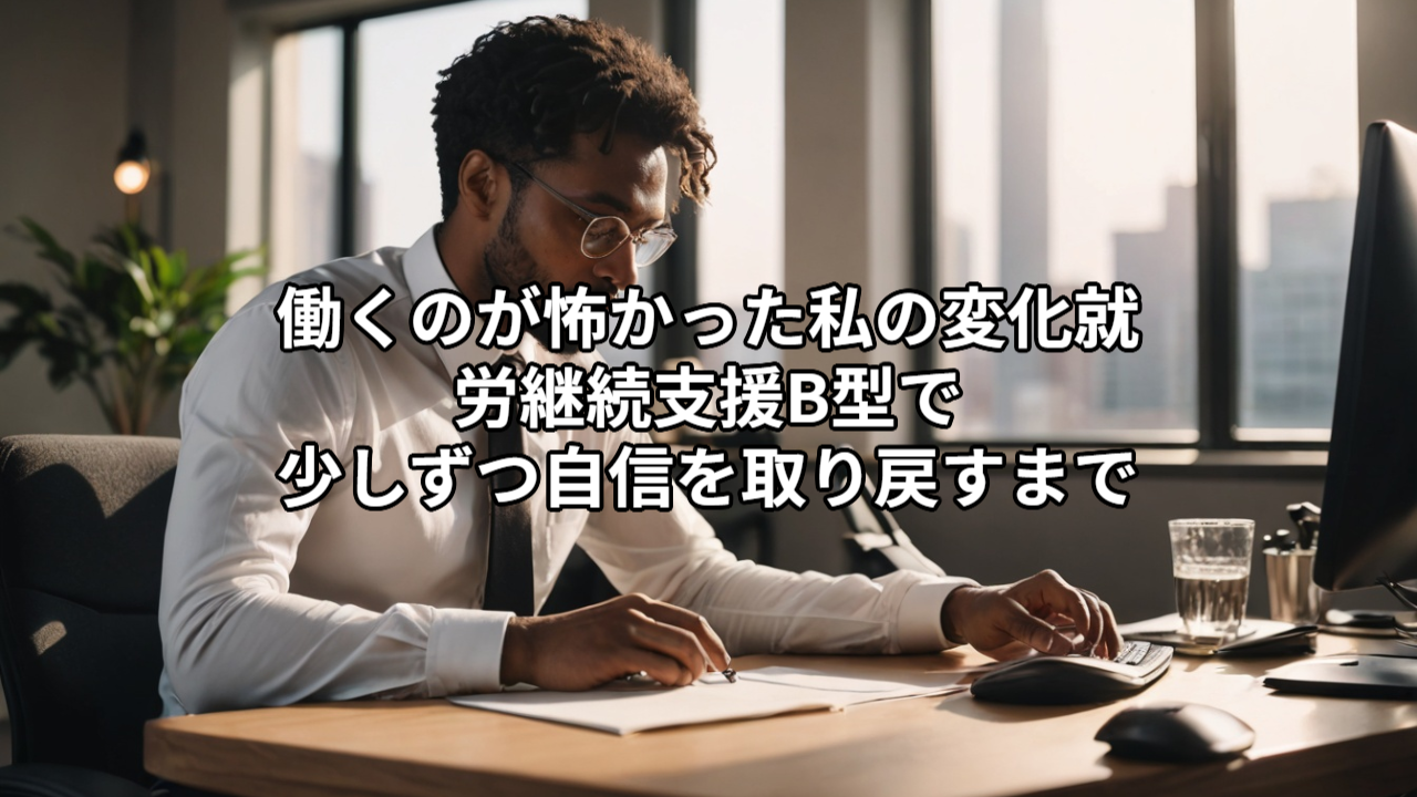 働くのが怖かった私の変化｜就労継続支援B型で少しずつ自信を取り戻すまで