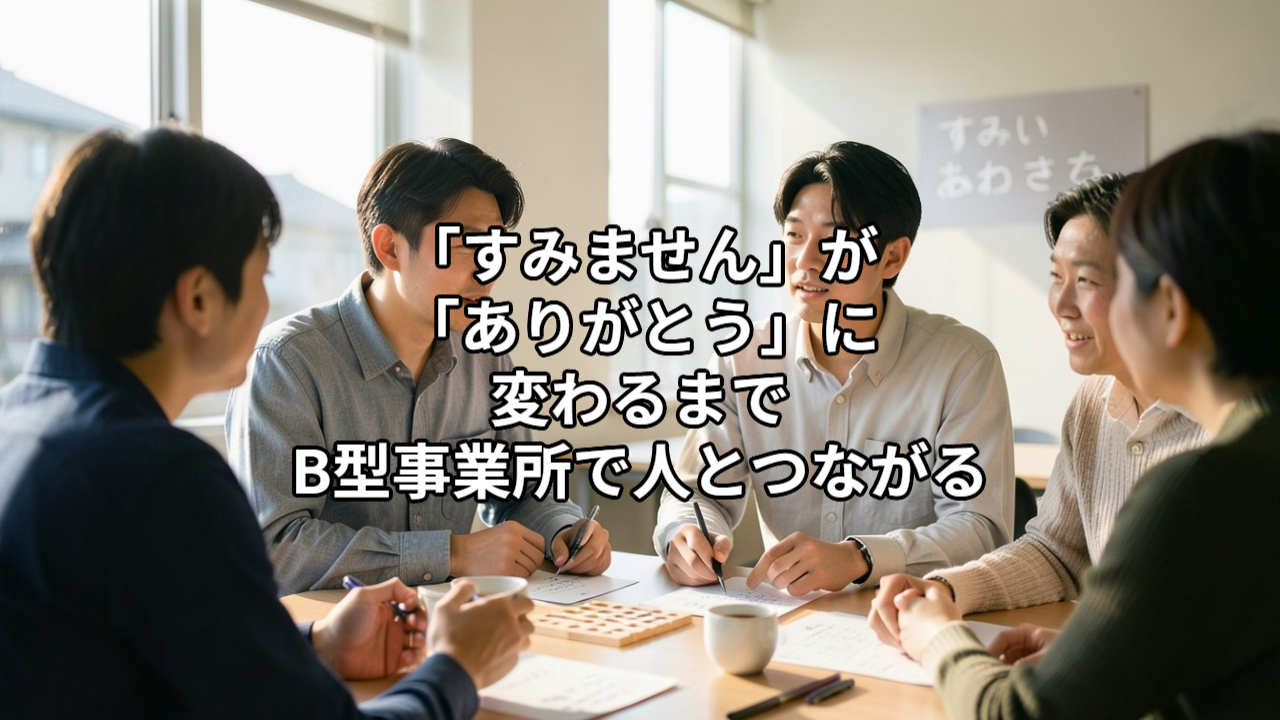 「すみません」が「ありがとう」に変わるまで｜B型事業所で人とつながる